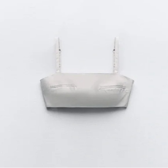 ZARA CROPPED TANK TOP NWT XL - Picture 6 of 8